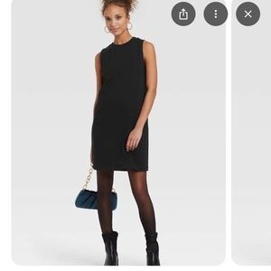 A New Day Muscle Tee Mini Dress Black NWOT LARGE